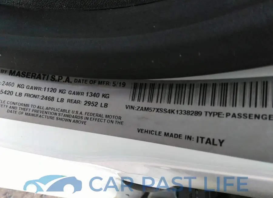 ZAM57XSS4K1338289# 9