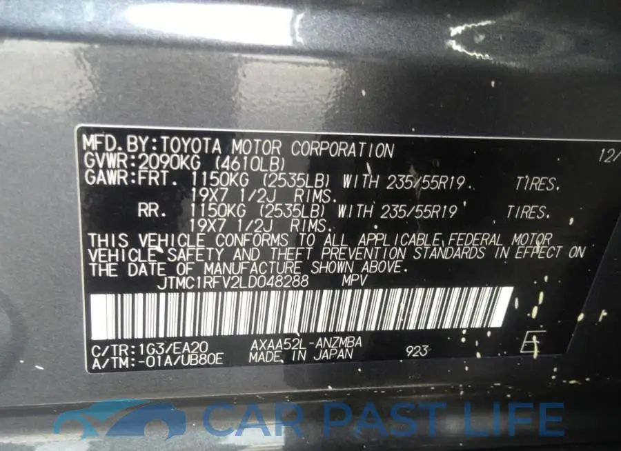 JTMC1RFV2LD048288# 9