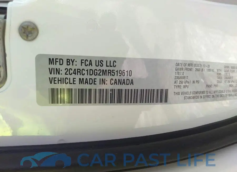 2C4RC1DG2MR519610# 9