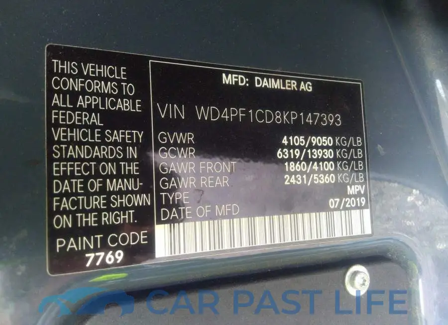 WD4PF1CD8KP147393# 9
