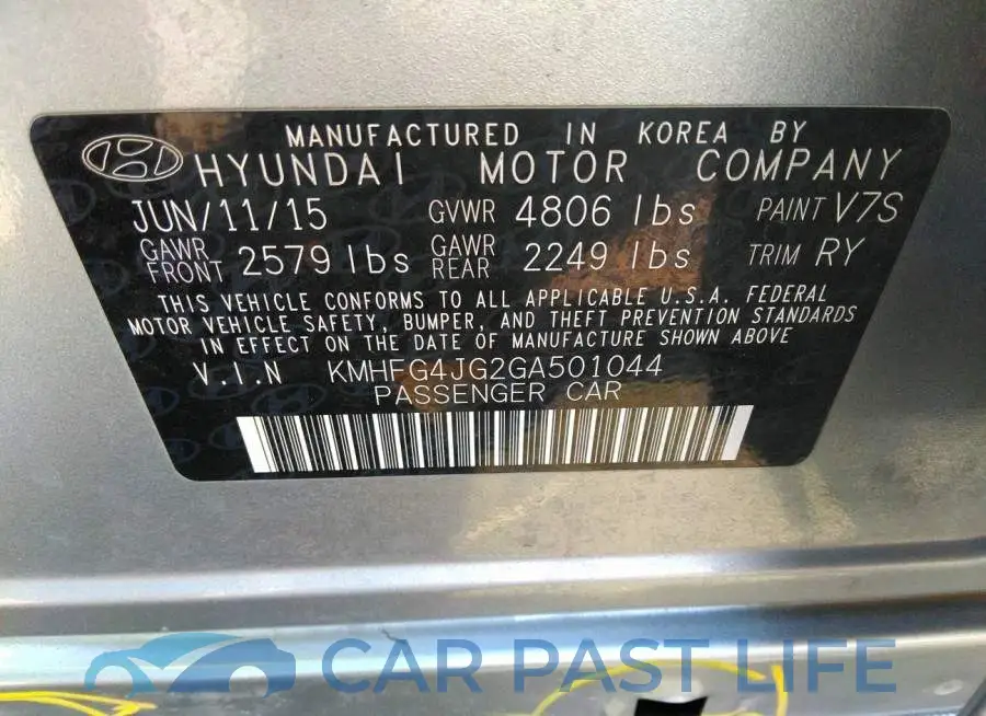 KMHFG4JG2GA501044# 9