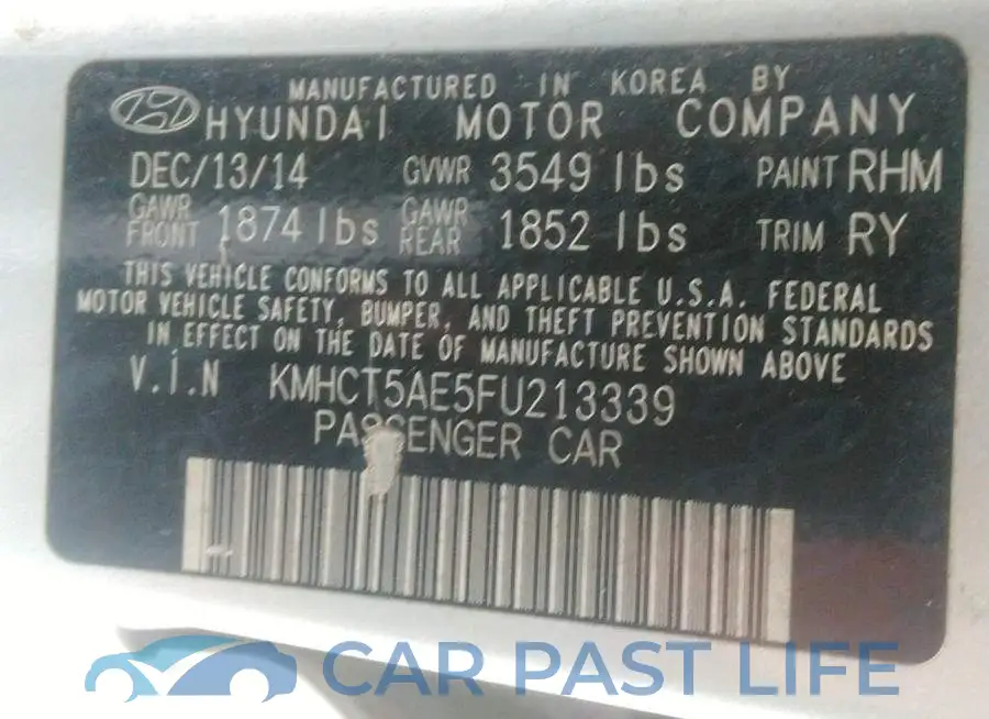 KMHCT5AE5FU213339# 9