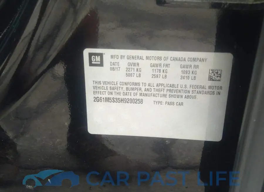 2G61M5S35H9200258# 9