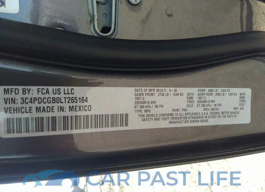 3C4PDCGB0LT265164# 9