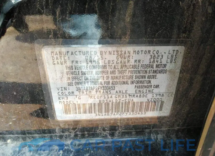 3N1AB7AP2FY330453# 9