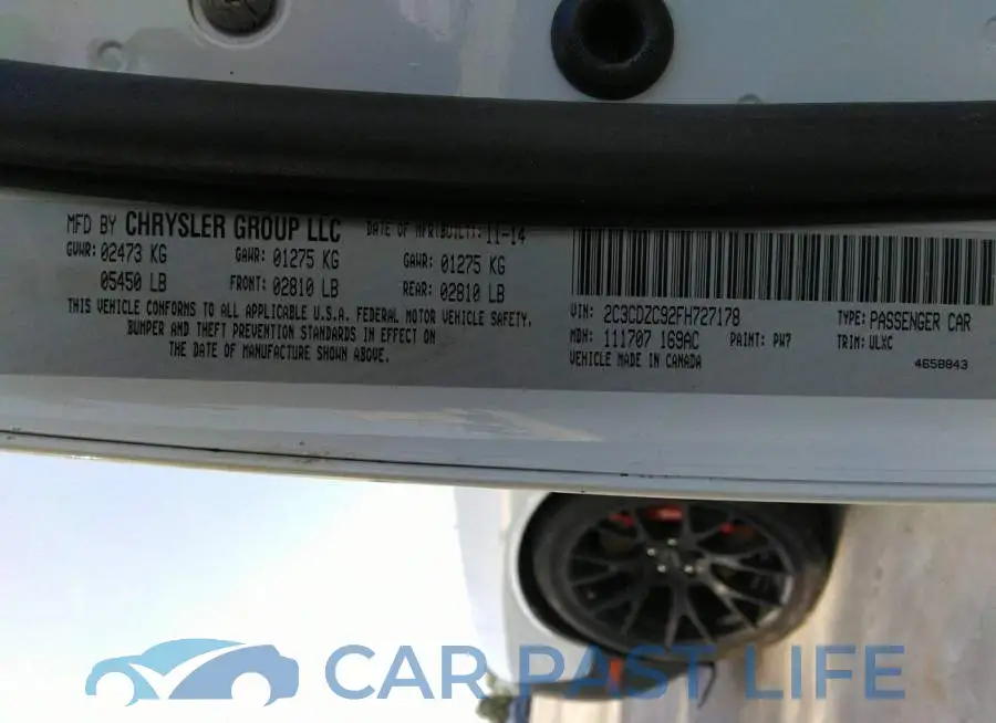 2C3CDZC92FH727178# 9