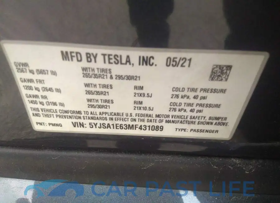 5YJSA1E63MF431089# 9