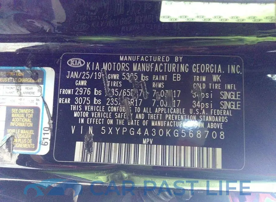 5XYPG4A30KG568708# 9