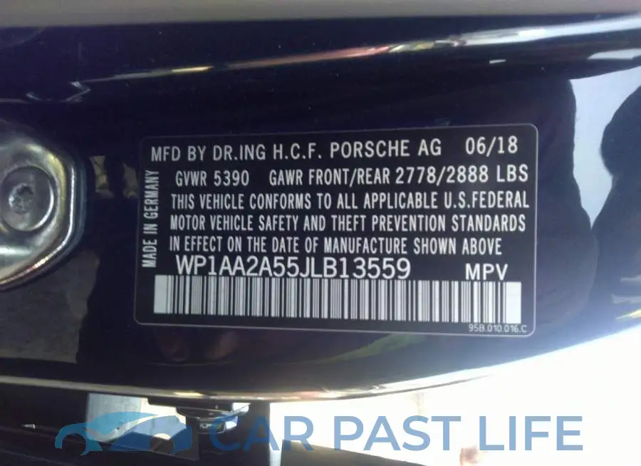 WP1AA2A55JLB13559# 9
