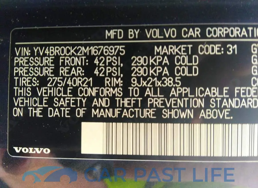 YV4BR0CK2M1676975# 9