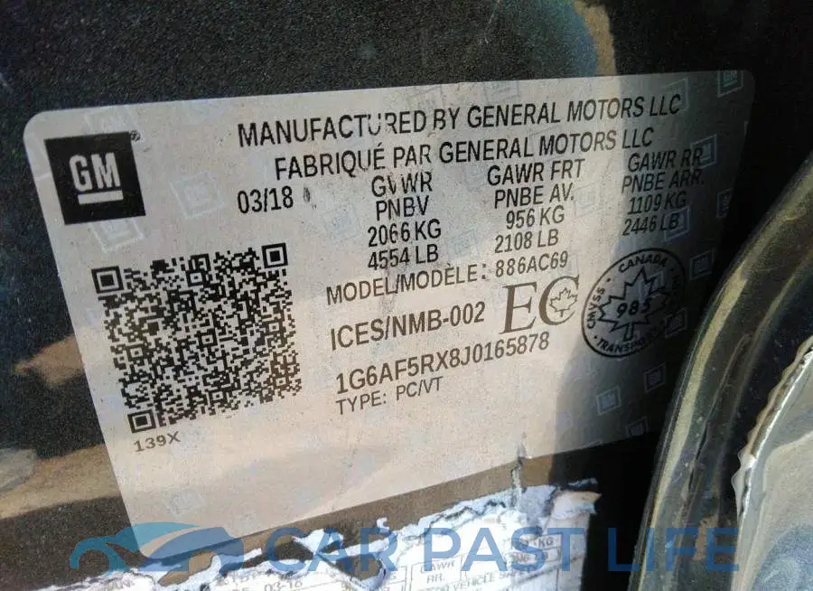 1G6AF5RX8J0165878# 9