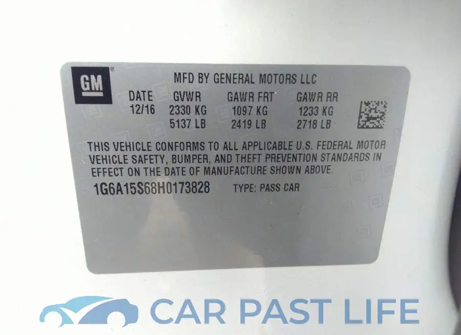 1G6A15S68H0173828# 9