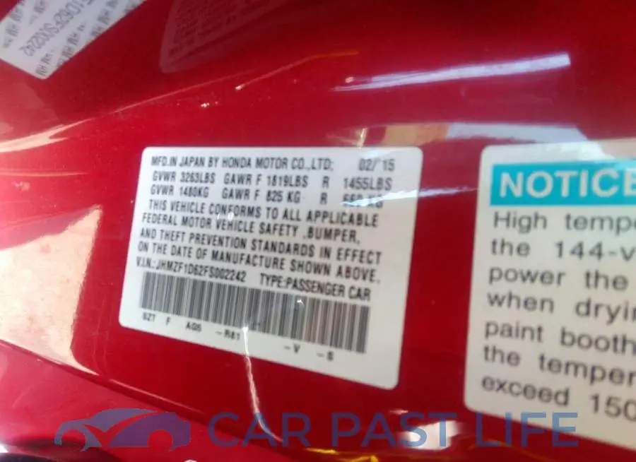 JHMZF1D62FS002242# 9