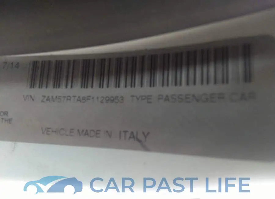 ZAM57RTA8F1129953# 9