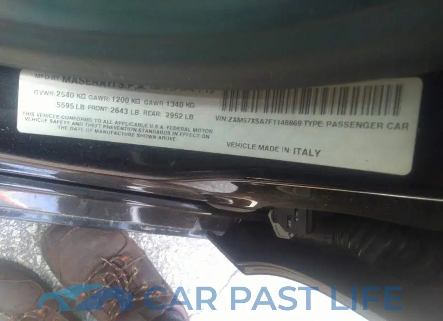 ZAM57XSA7F1148869# 9