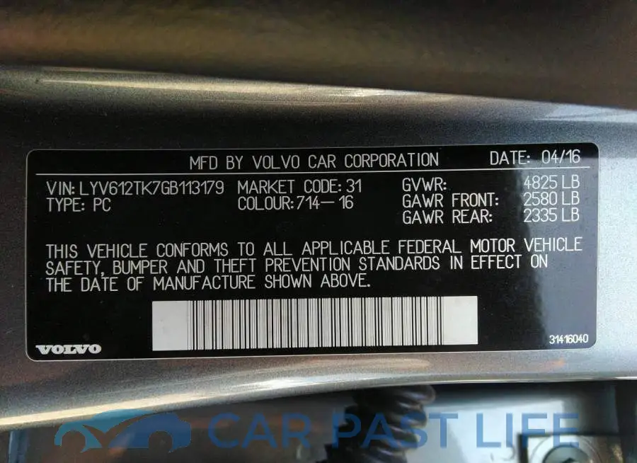 LYV612TK7GB113179# 9