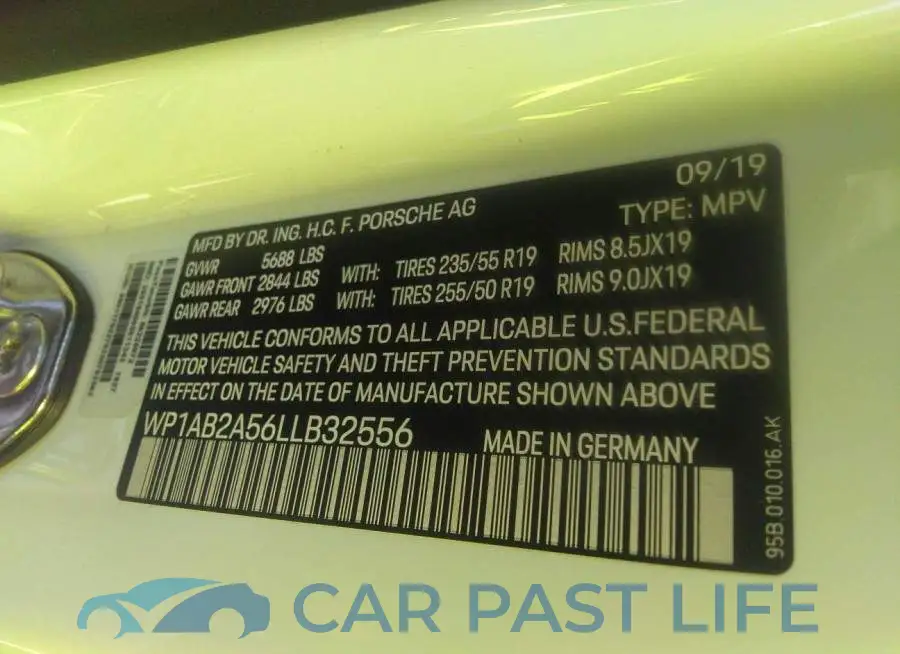 WP1AB2A56LLB32556# 9