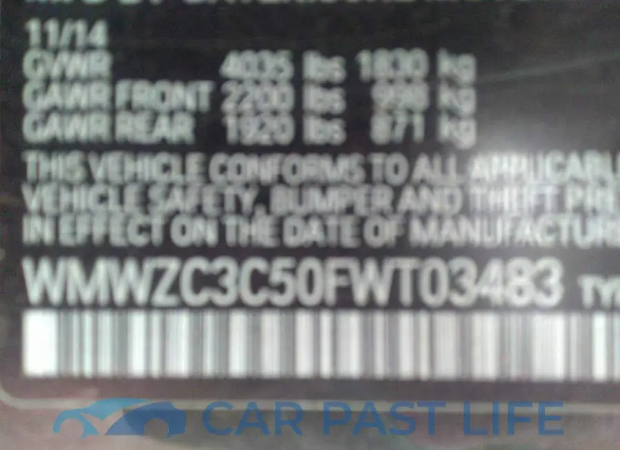 WMWZC3C50FWT03483# 9
