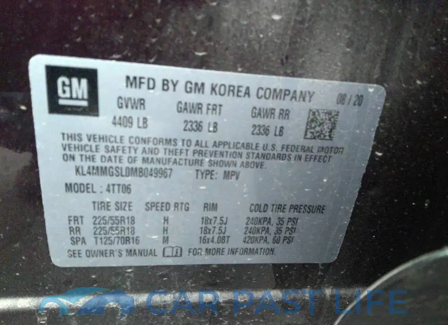 KL4MMGSL0MB049967# 9