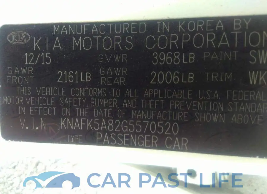 KNAFK5A82G5570520# 9