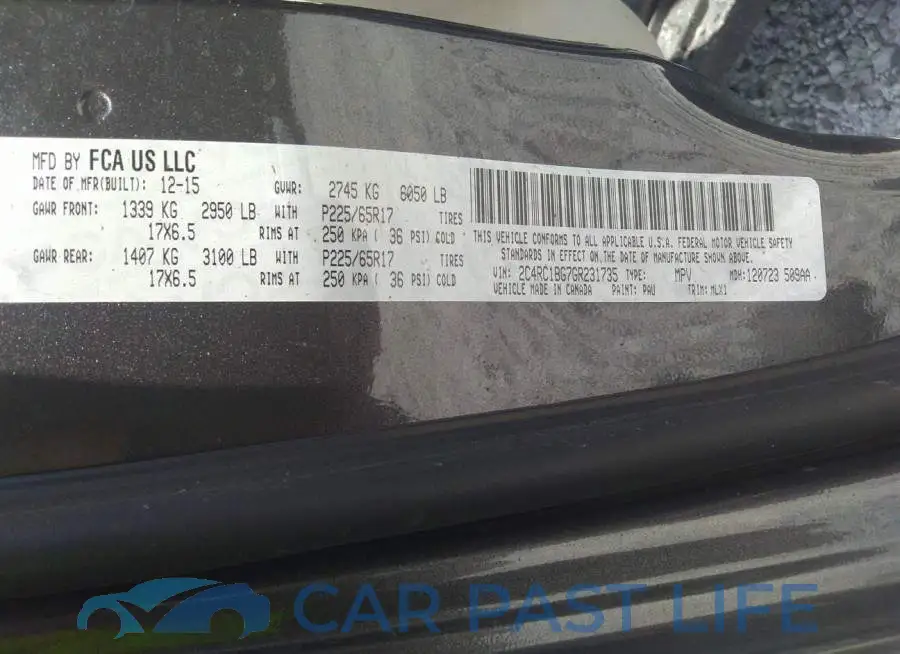 2C4RC1BG7GR231735# 9