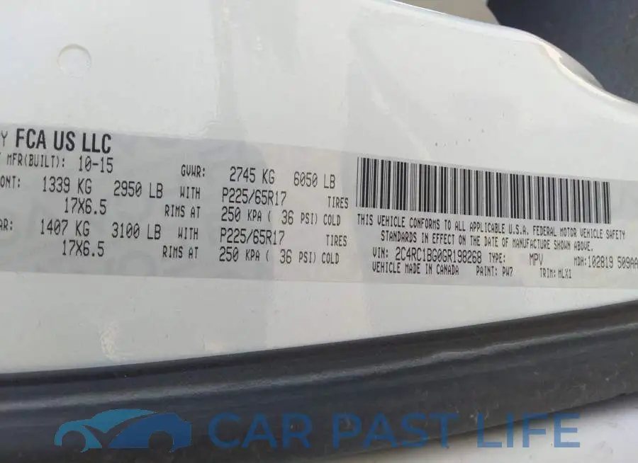 2C4RC1BG0GR198268# 9