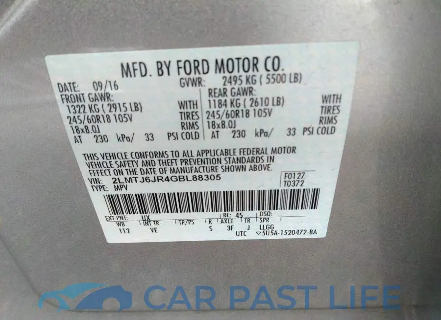 2LMTJ6JR4GBL88305# 9