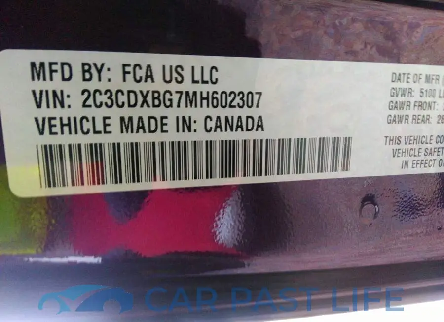 2C3CDXBG7MH602307# 9