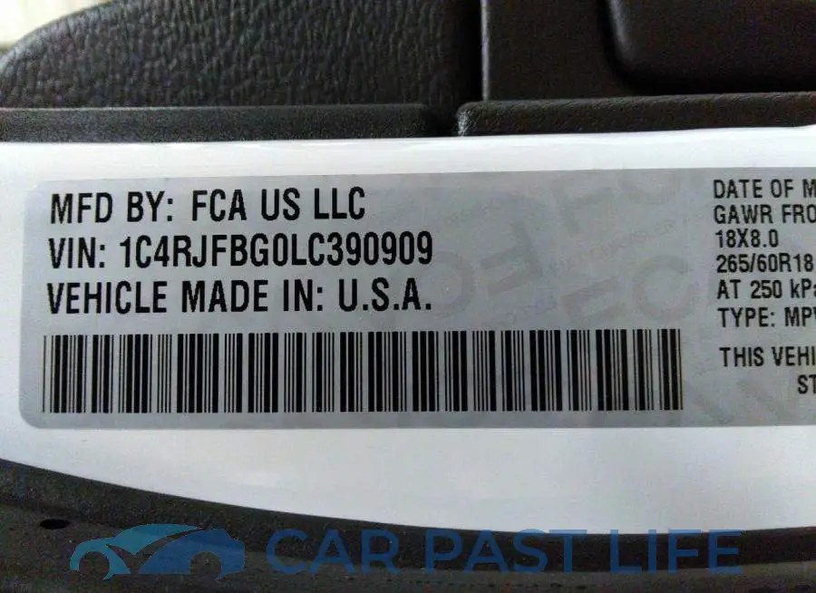 1C4RJFBG0LC390909# 9