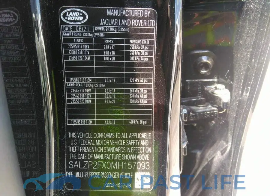 SALZP2FX0MH157093# 9