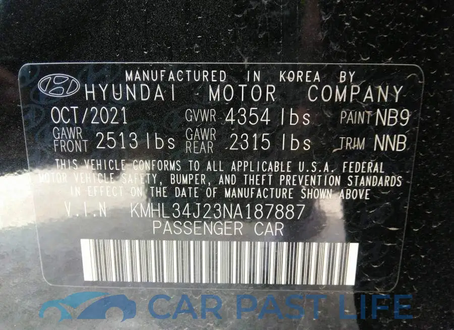 KMHL34J23NA187887# 9
