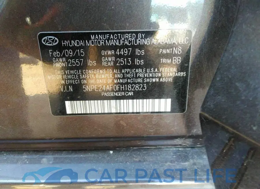 5NPE24AF0FH182823# 9