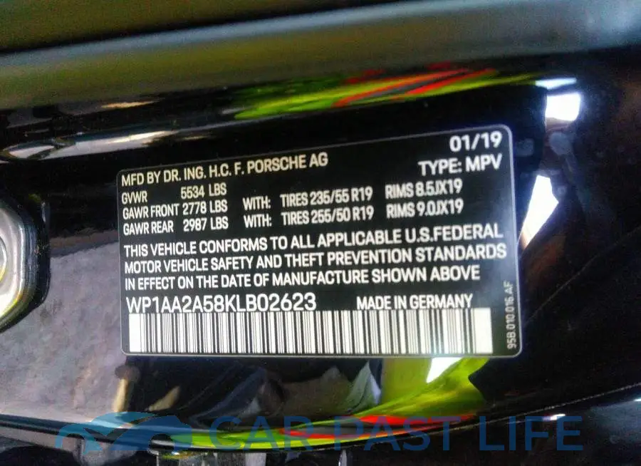 WP1AA2A58KLB02623# 9