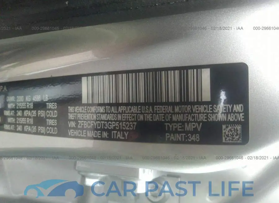 ZFBCFYDT3GP515237# 9