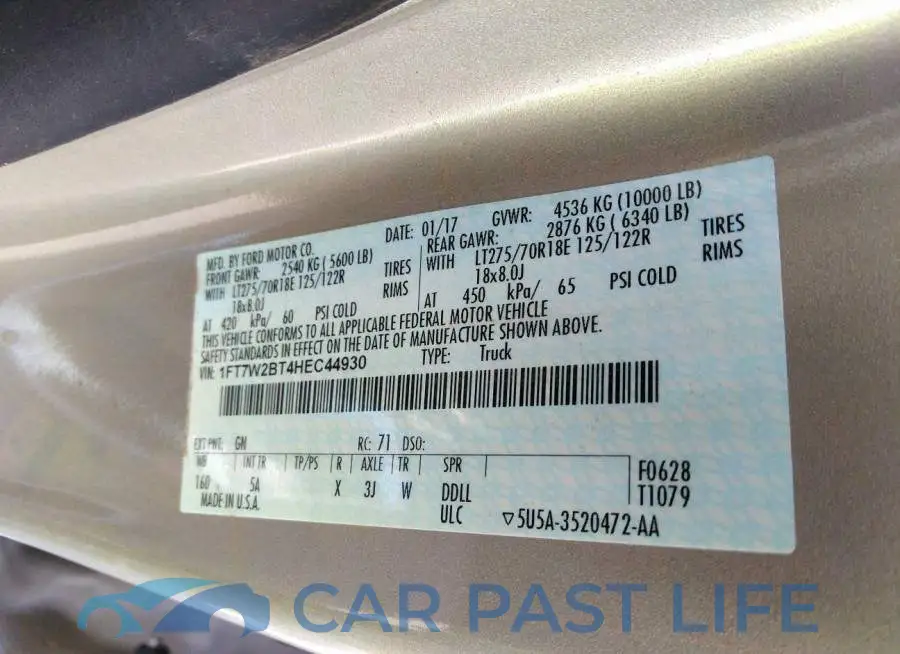 1FT7W2BT4HEC44930# 9