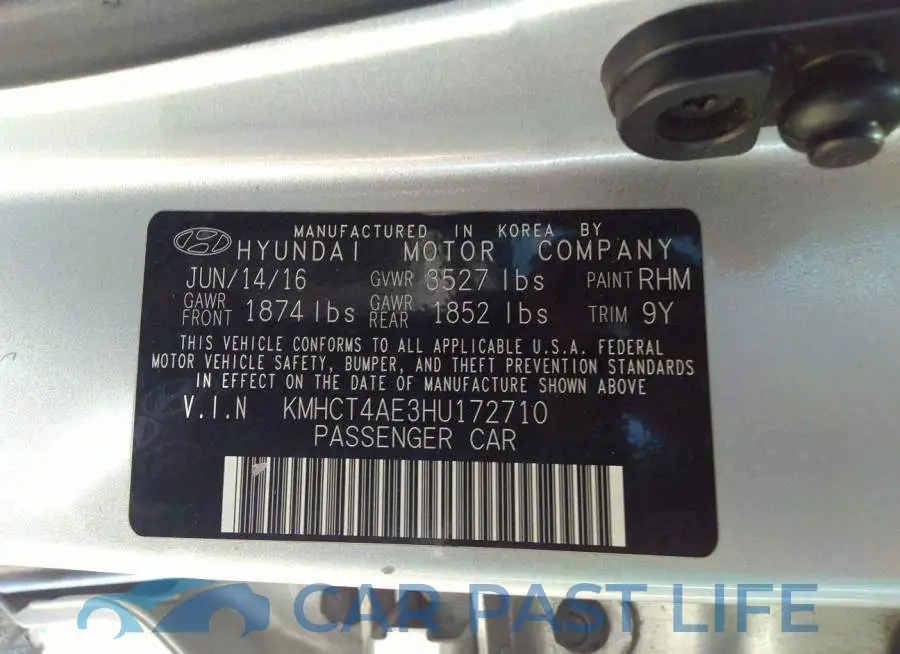 KMHCT4AE3HU172710# 9