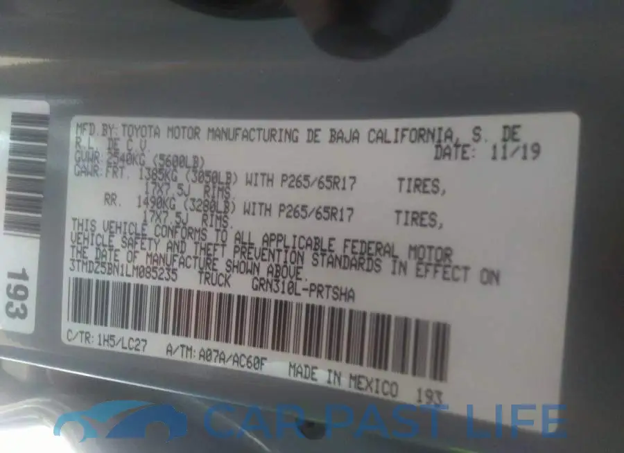 3TMDZ5BN1LM085235# 9