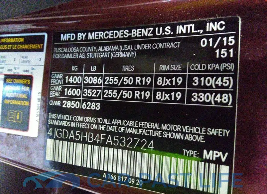 4JGDA5HB4FA532724# 9