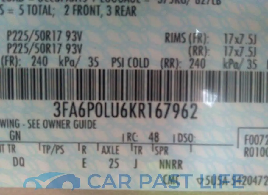 3FA6P0LU6KR167962# 9