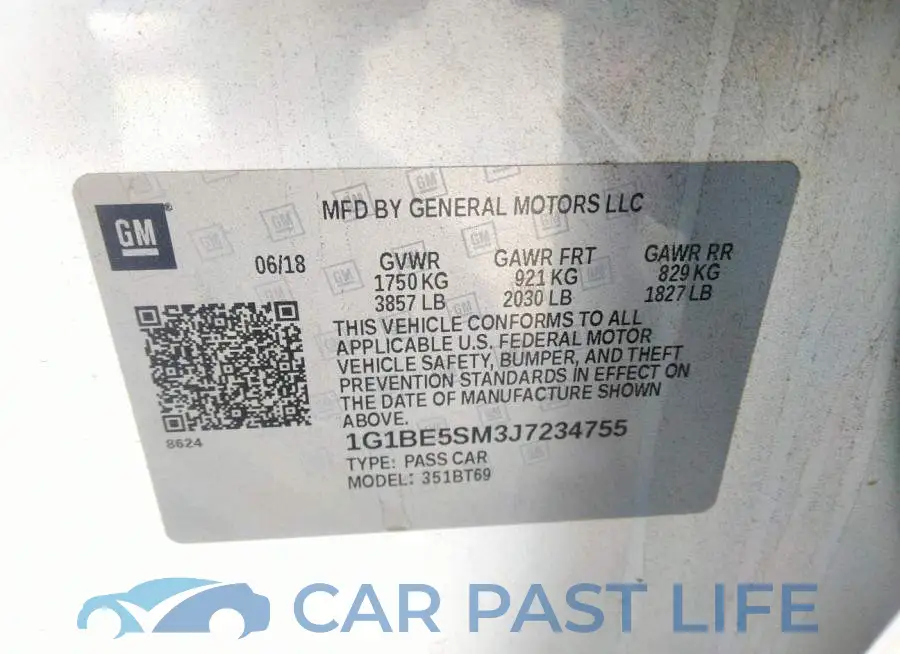 1G1BE5SM3J7234755# 9