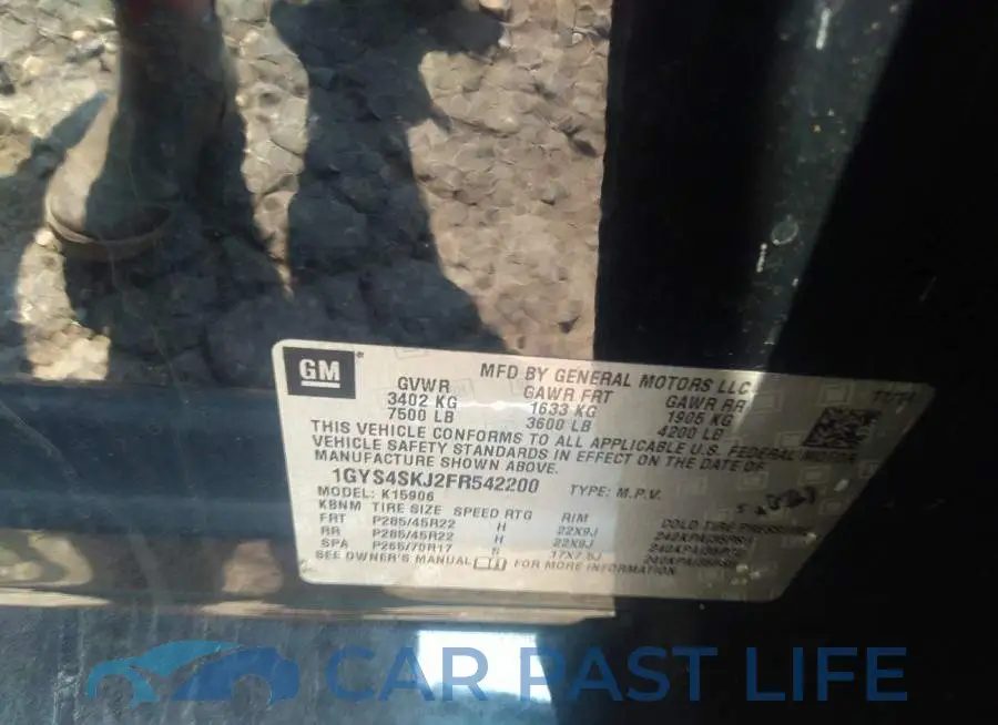 1GYS4SKJ2FR542200# 9