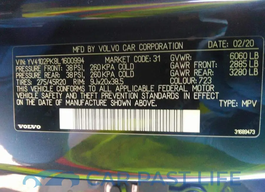 YV4102PK8L1600994# 9