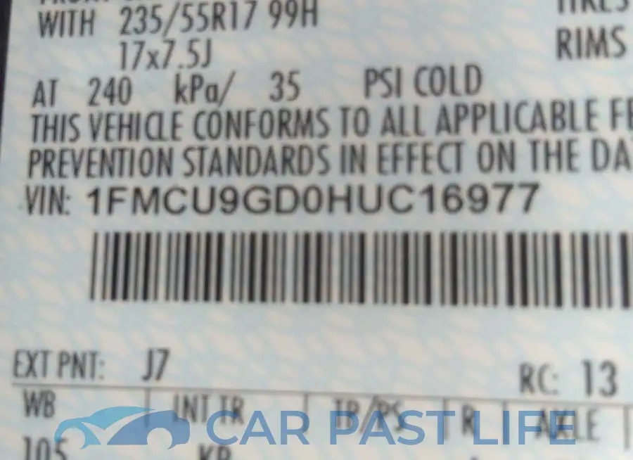 1FMCU9GD0HUC16977# 9