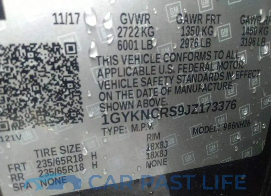 1GYKNCRS9JZ173376# 9