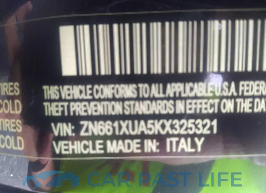 ZN661XUA5KX325321# 9