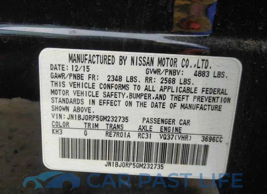 JN1BJ0RP5GM232735# 9