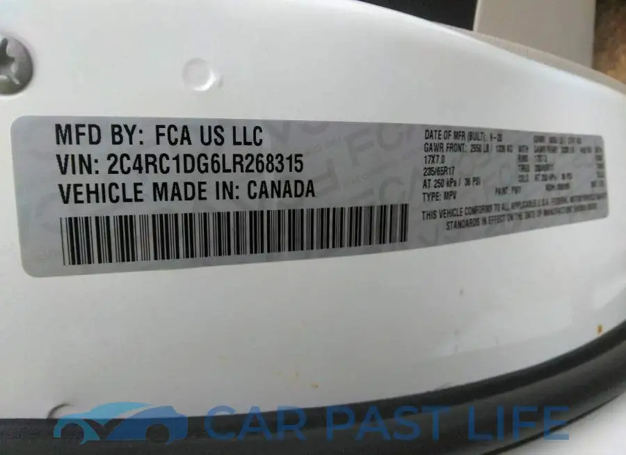 2C4RC1DG6LR268315# 9