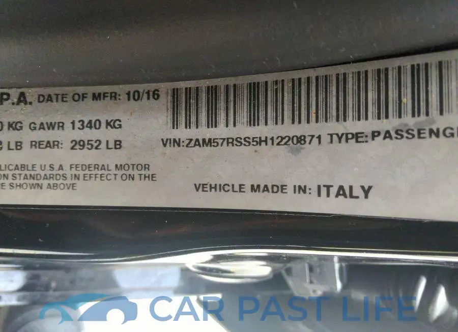 ZAM57RSS5H1220871# 9
