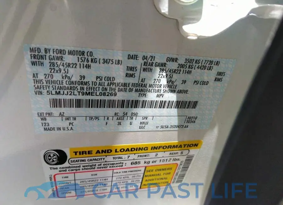 5LMJJ2LT9MEL08269# 9