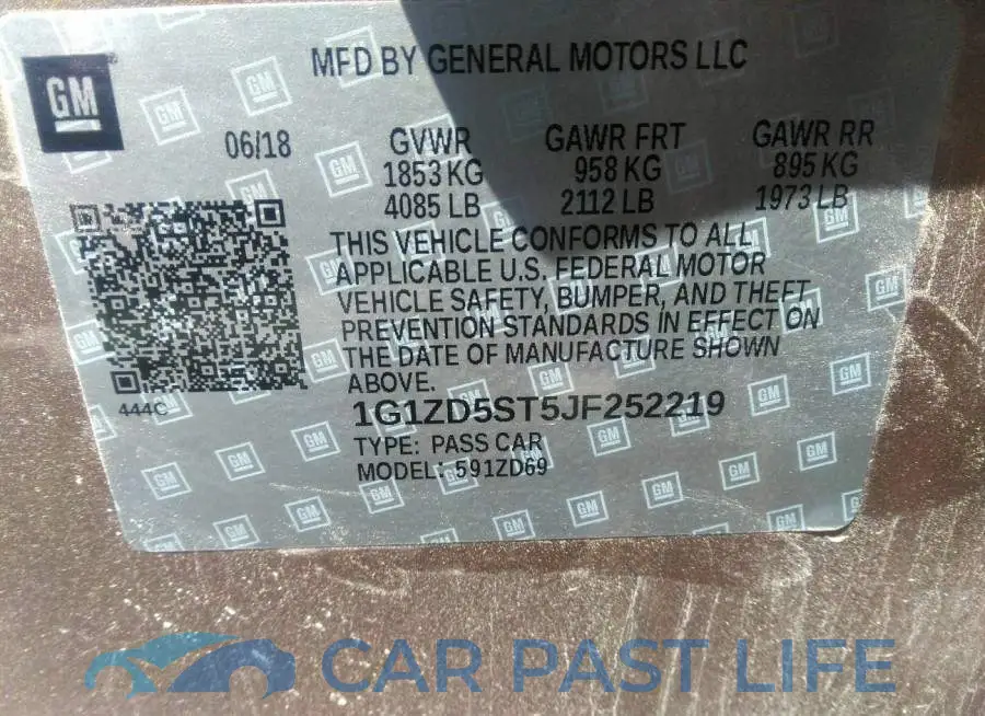 1G1ZD5ST5JF252219# 9